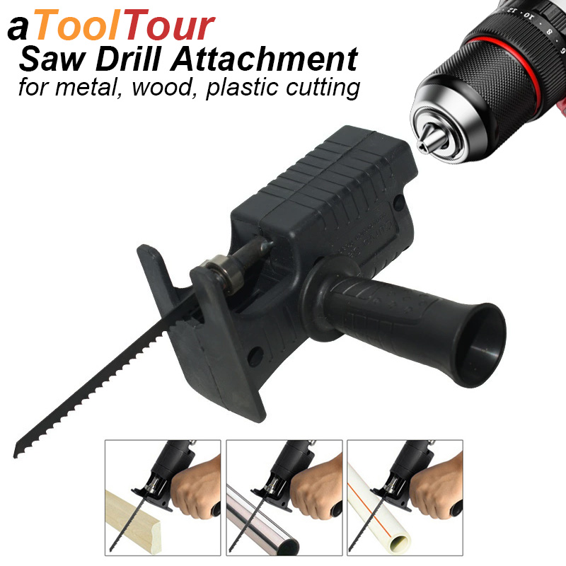 Reciprocating Saw Attachment Drill - Adaptador de Serra Sabre para Furadeira