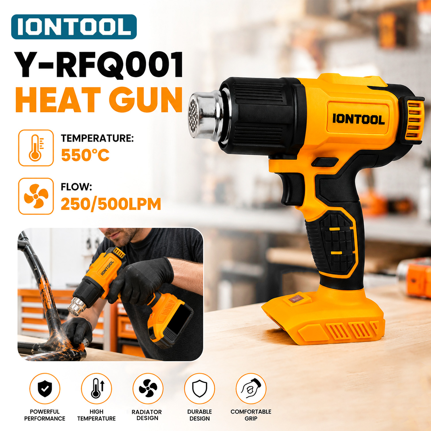 Cordless Heat Gun For Shrink Tubing - Pistola de Calor Sem Fio IONTOOL
