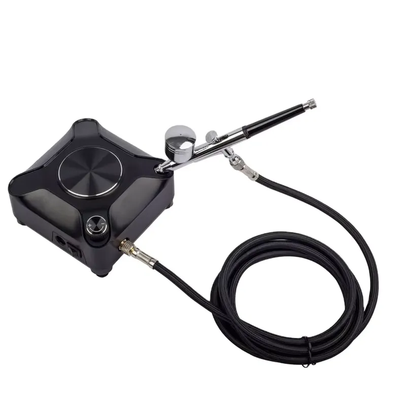 Airbrush Kit With Mini Compressor - Mini Compressor de Ar Elétrico HSA8K
