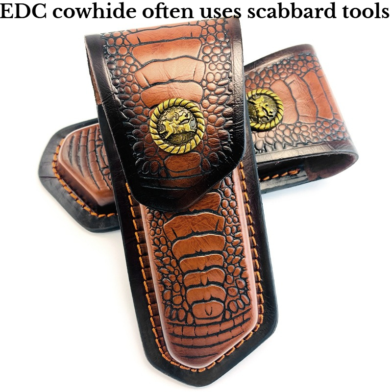 Hand Tools - Capa Dobrável de Couro para Faca,