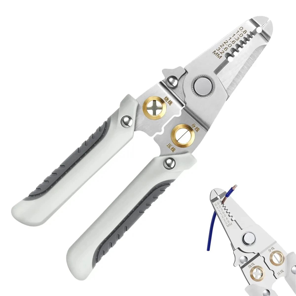 Automatic Wire Stripper Cutter - 6 em 1 descascador de fio