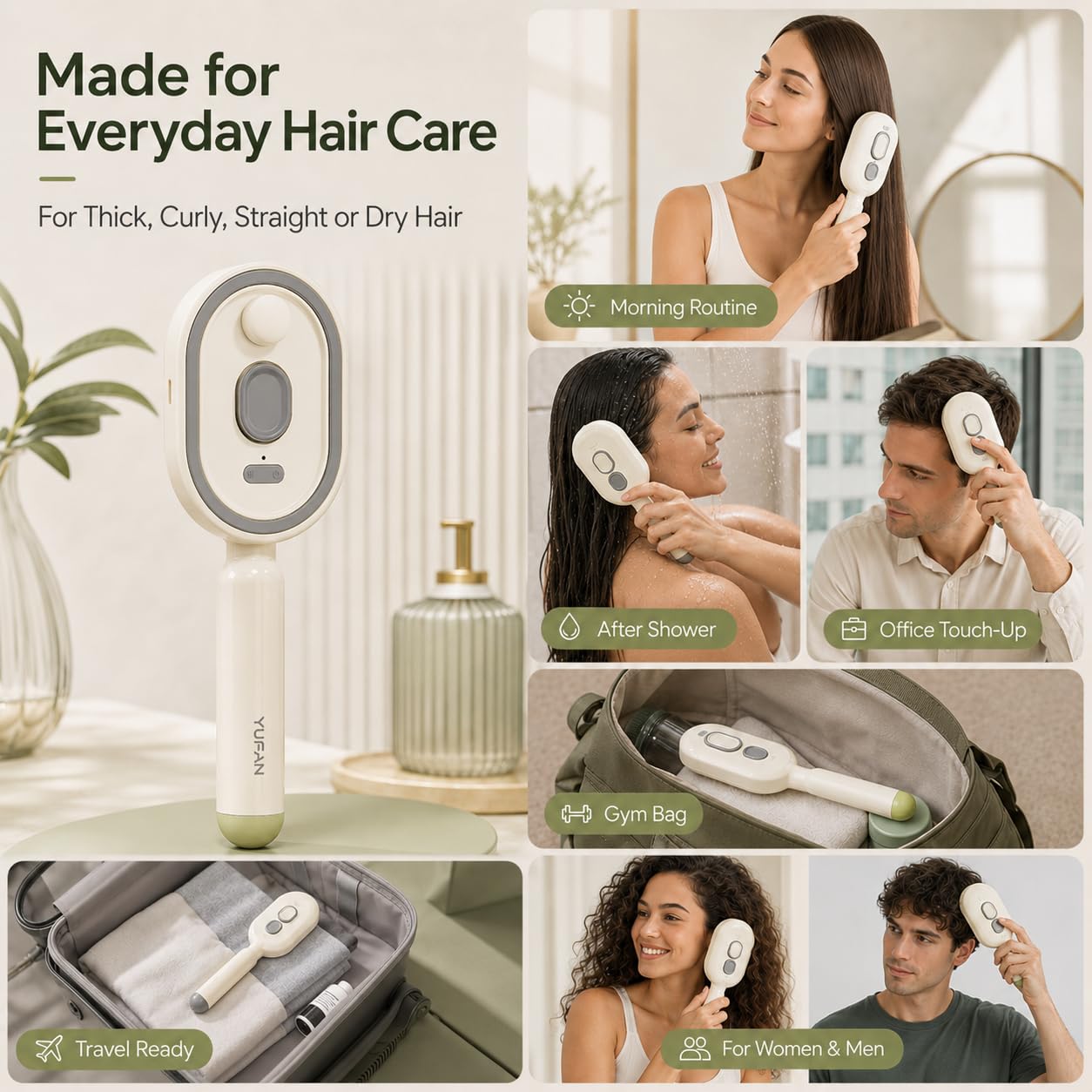 Electrical - Escova Massageadora Elétrica 2 em 1