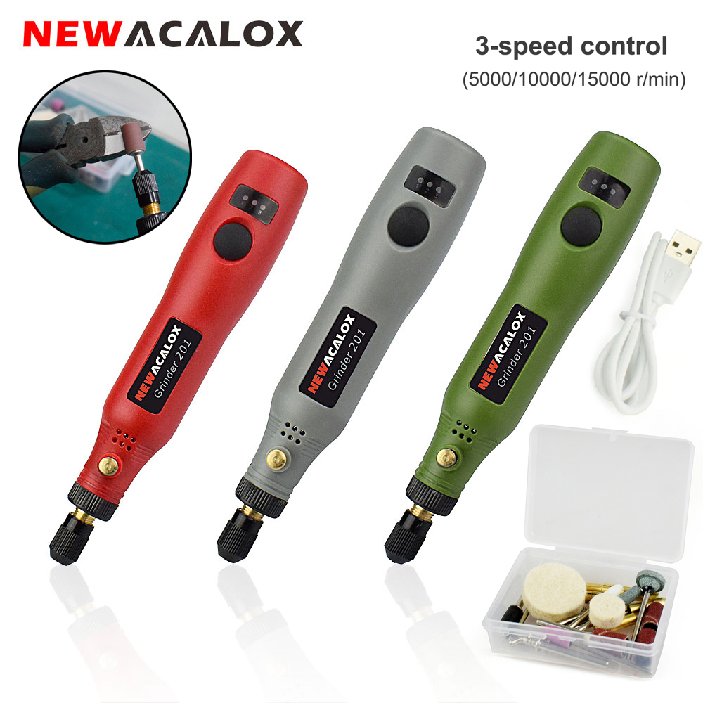 Cordless Rotary Tool Kit Accessories - Newacalox kit de ferramentas rotativas de
