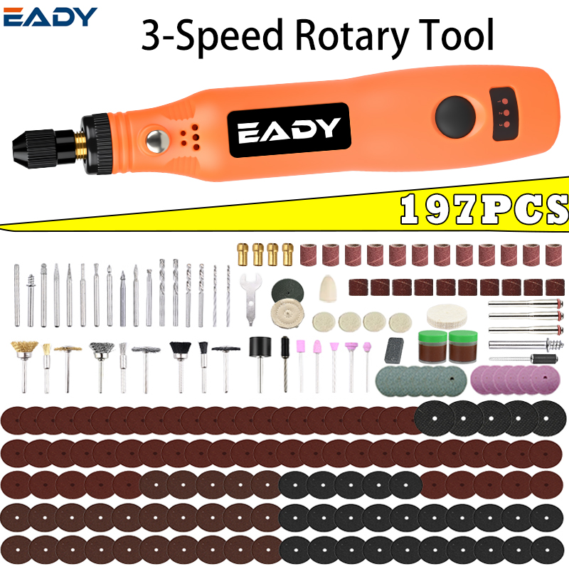 Cordless Rotary Tool Kit Accessories - Kit de Ferramentas Rotativas Sem Fio