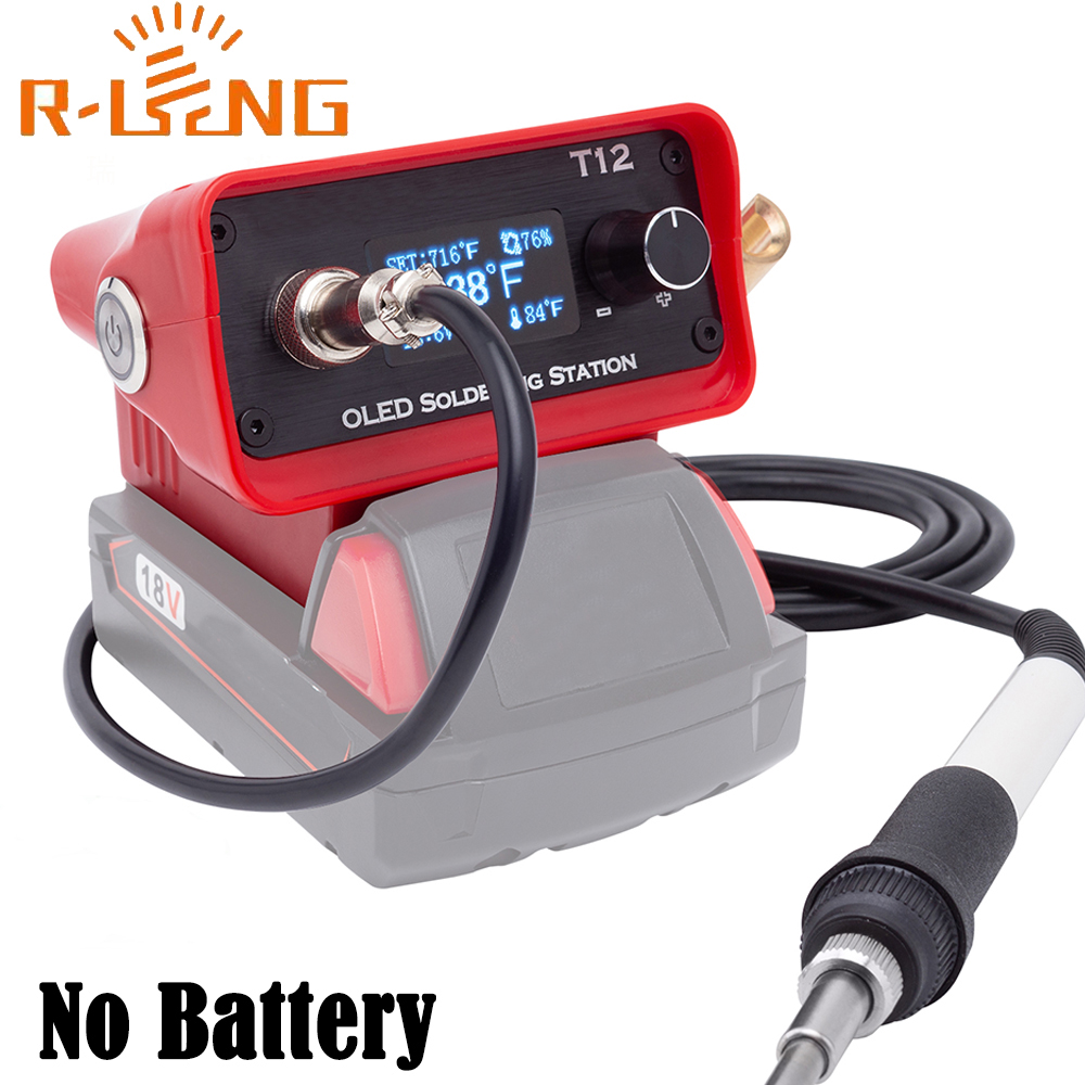 Digital Soldering Station T12 - Estação de ferro de solda oled