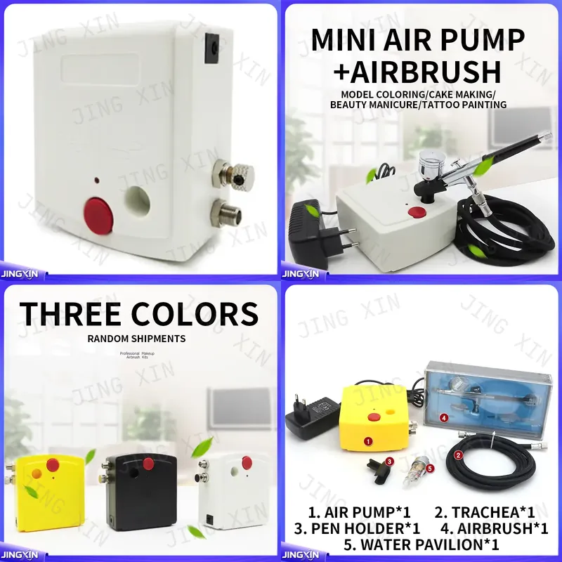 Airbrush Kit With Mini Compressor - Mini Compressor de Ar Personalizado para
