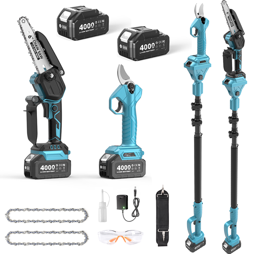 Mini Electric Chainsaw 6 Inch - Podador de Galhos Sem Fio 3