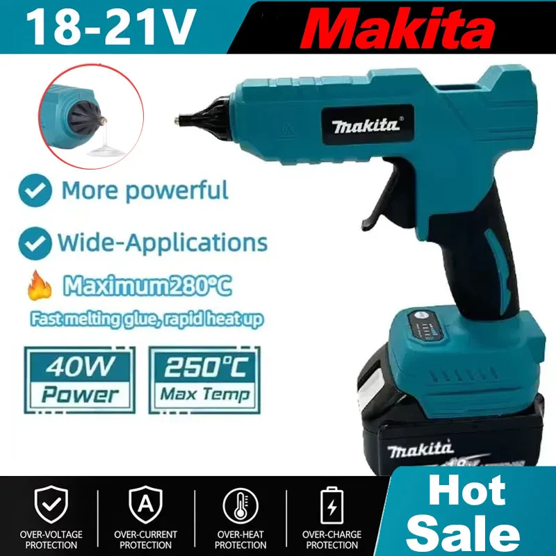 Hot Melt Glue Gun Cordless - Pistola de Cola Quente Elétrica Sem