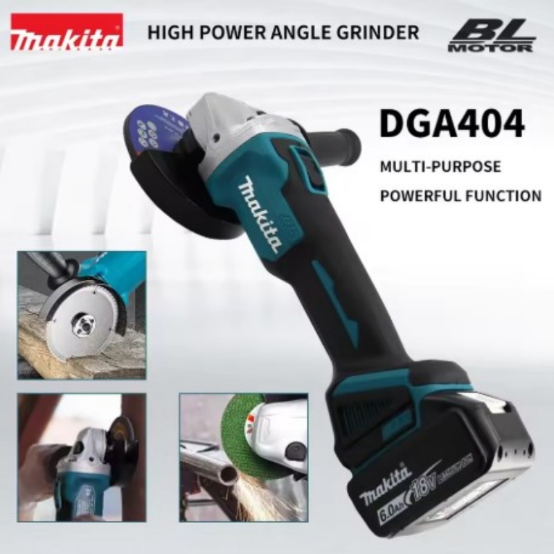 Brushless Angle Grinder Battery Powered - Esmerilhadeira Elétrica Sem Escovas Makita DGA404