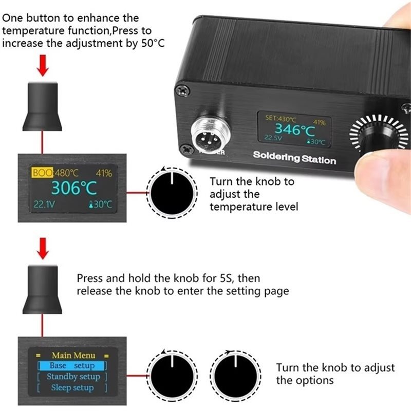 【A56X】Estação de Solda Digital - Digital Soldering Station T12 avaliação e preço