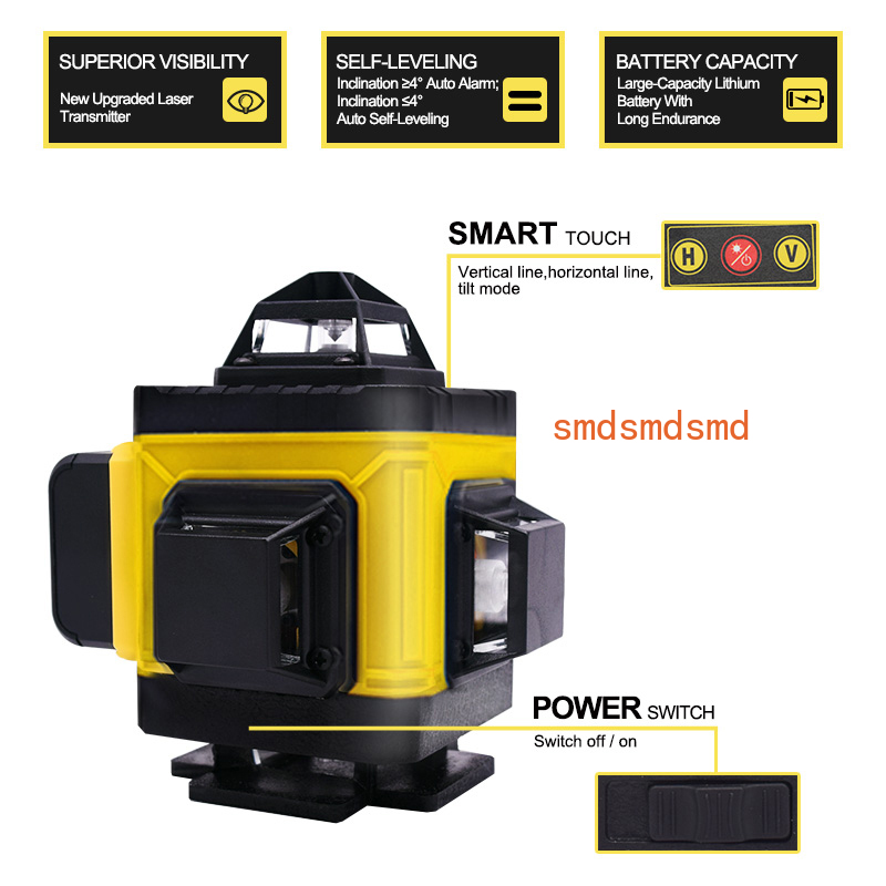 Nível de laser 4D de 16 linhas - Laser Level 16 Lines 4D Green avaliação e preço