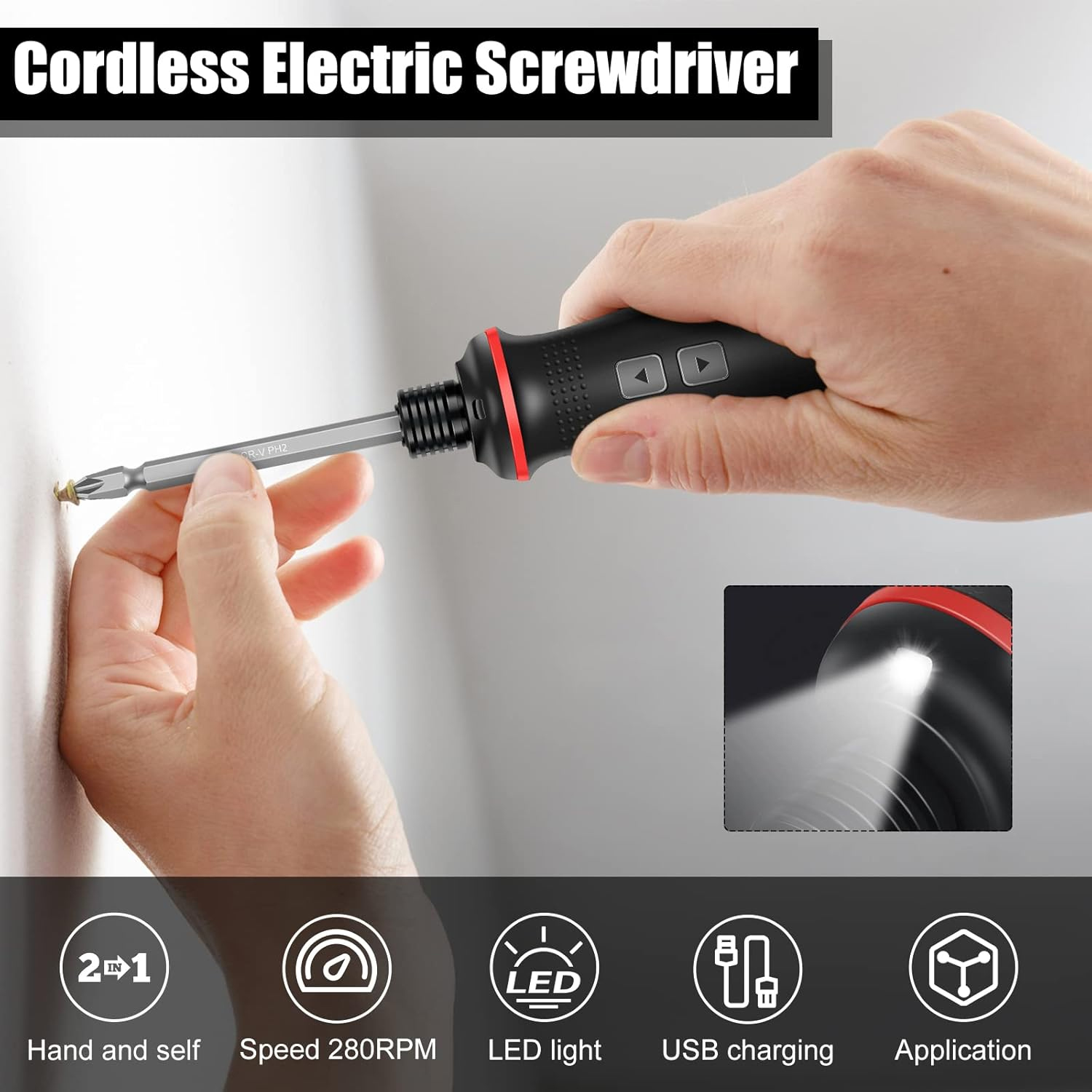 Chave de Fenda Elétrica Sem Fi - Electric Screwdriver Rechargeable Usb avaliação e preço