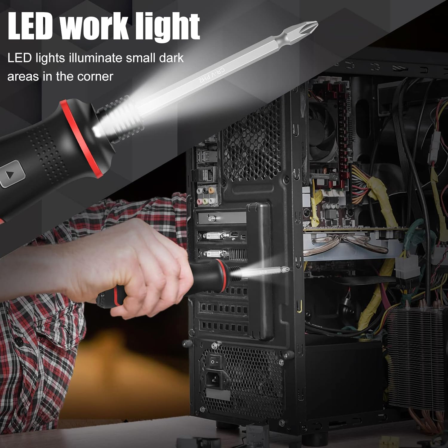 Chave de Fenda Elétrica Sem Fi - Electric Screwdriver Rechargeable Usb avaliação e preço