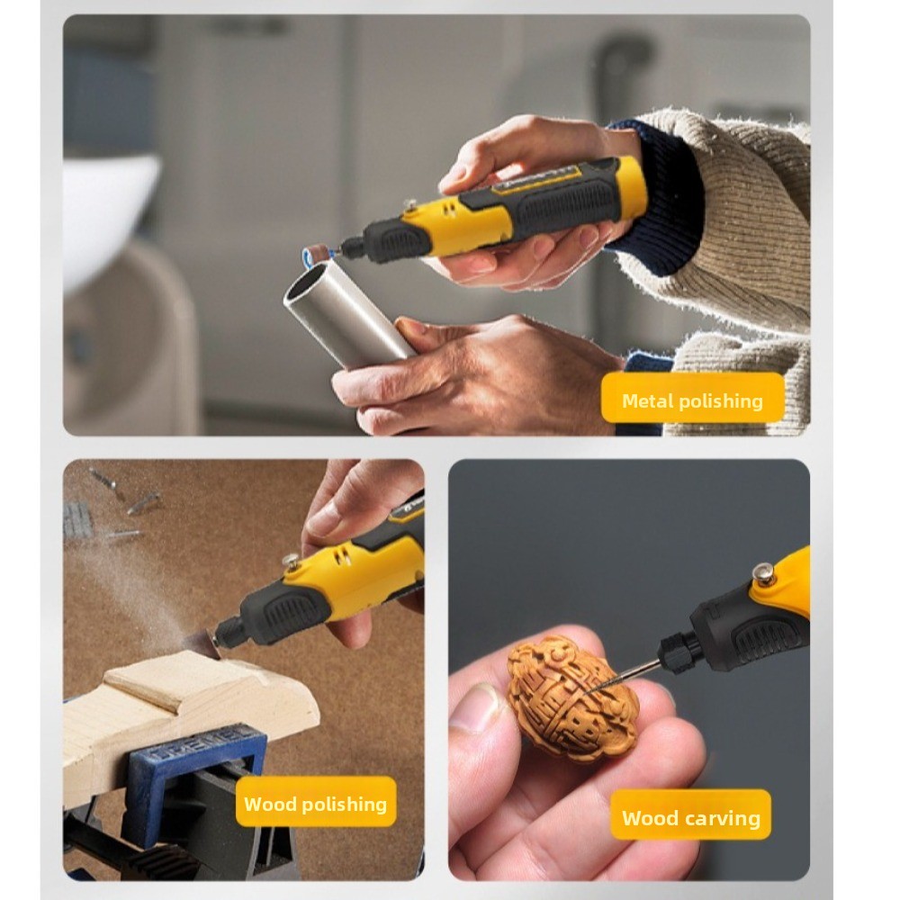 Mini moedor sem fio, 3 velocid - Cordless Rotary Tool Kit Accessories avaliação e preço