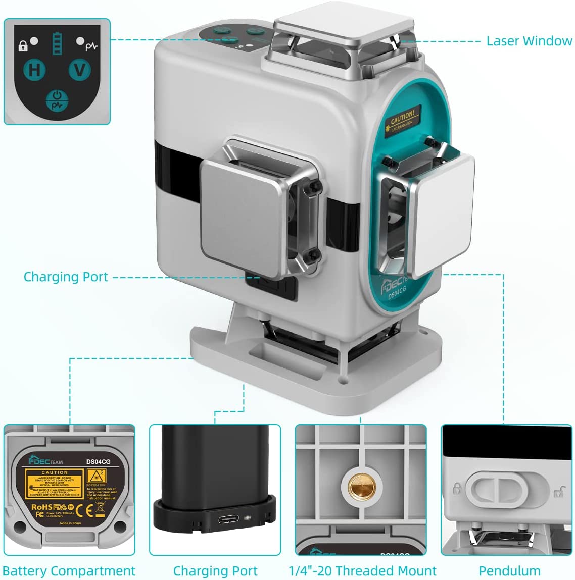 Nível a Laser DS04CG Autonivel - Laser Level 16 Lines 4D Green avaliação e preço