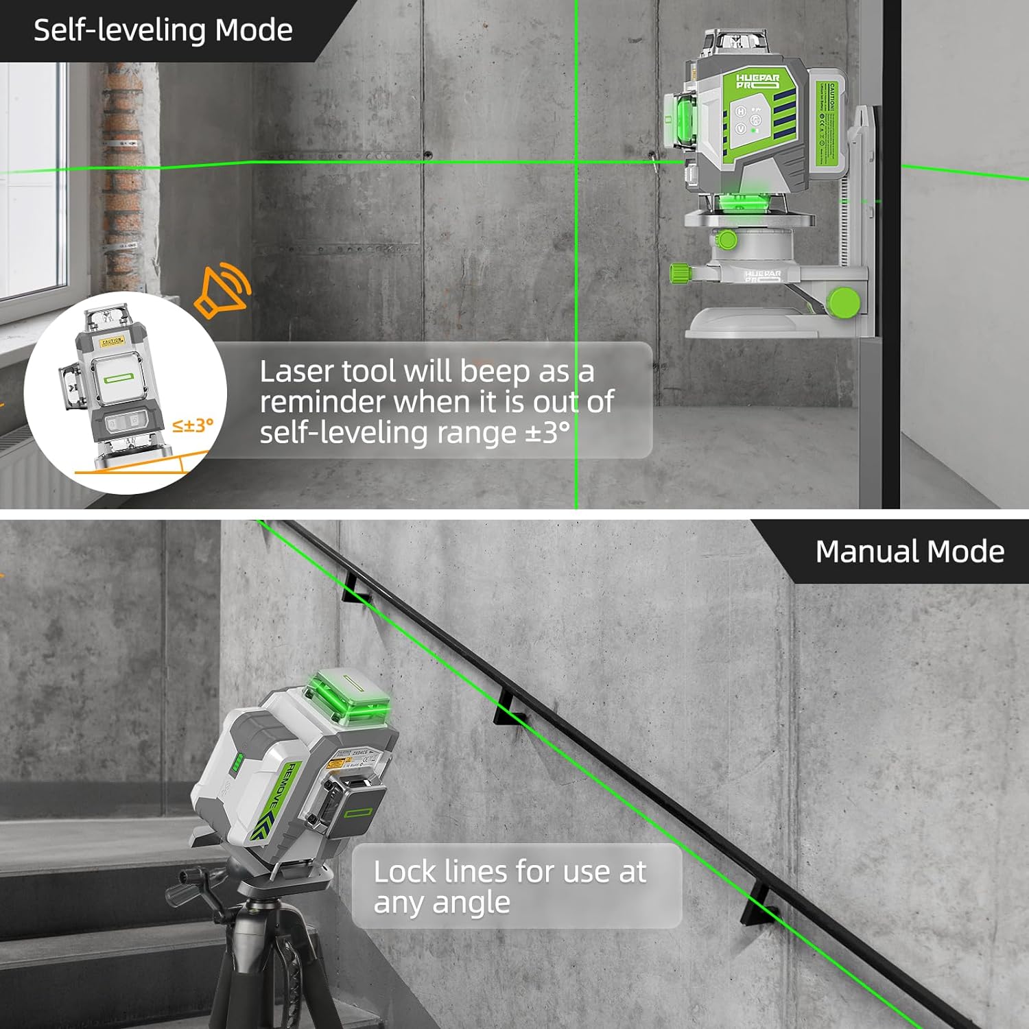 Kit de Nível a Laser Verde 4D  - Laser Level 16 Lines 4D Green avaliação e preço