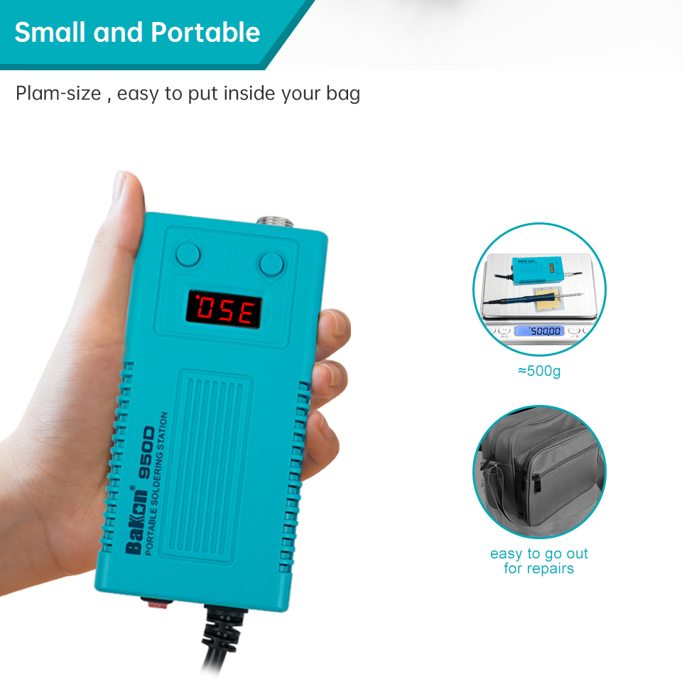 Estação de Solda Bakon BK950D  - Digital Soldering Station T12 avaliação e preço