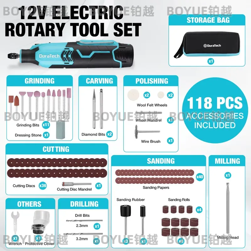 Ferramenta Rotativa Sem Fio 12 - Cordless Rotary Tool Kit Accessories avaliação e preço