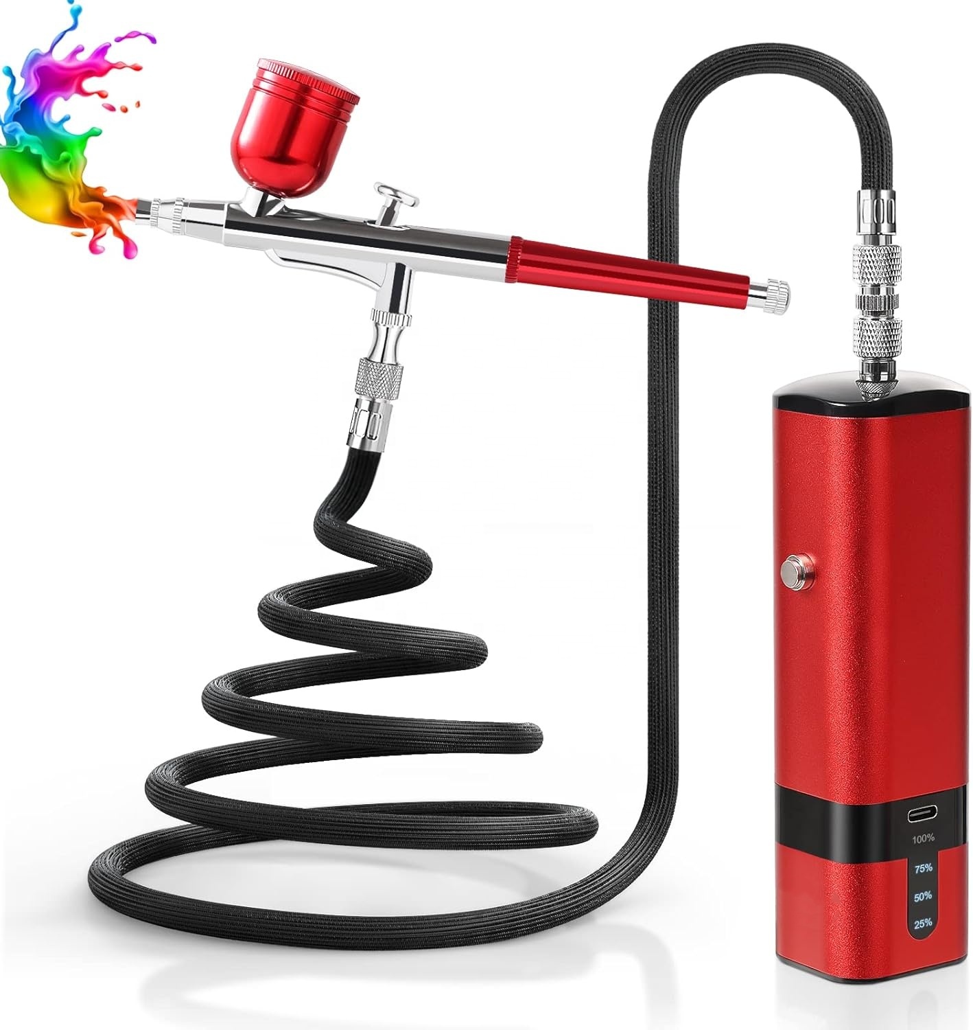 Kit de Aerógrafo com Compresso - Airbrush Kit With Mini Compressor avaliação e preço