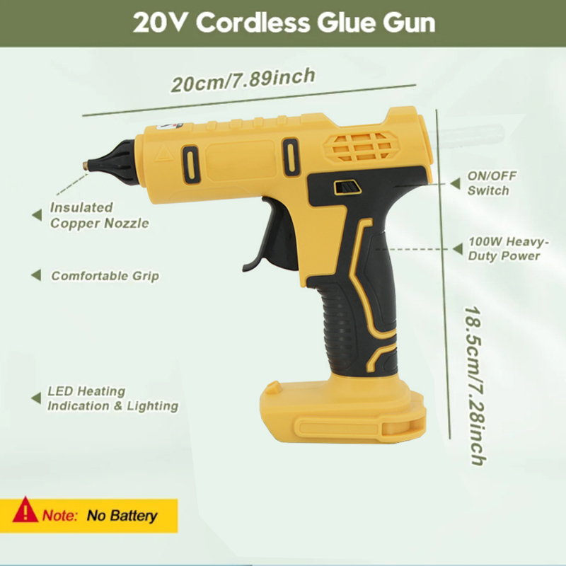 Pistola de cola quente elétric - Hot Melt Glue Gun Cordless avaliação e preço