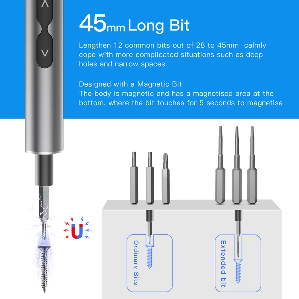Conjunto de chave de fenda elé - Electric Screwdriver Rechargeable Usb avaliação e preço