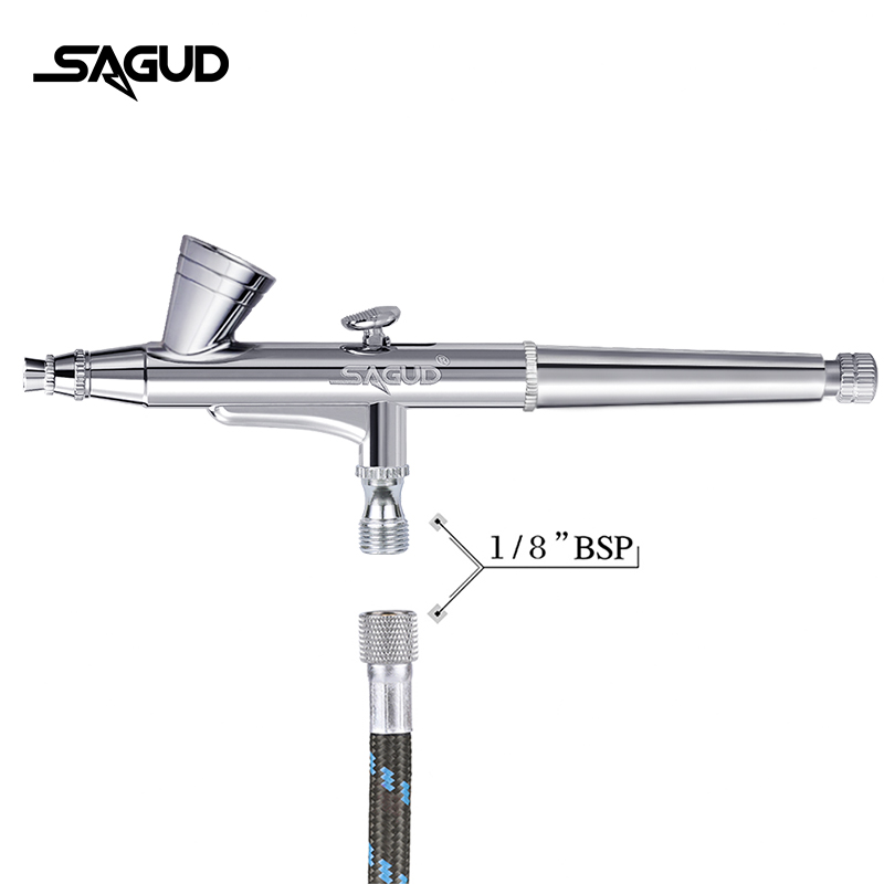 Sagud aerógrafo modelo SD-135  - Airbrush Kit With Mini Compressor avaliação e preço