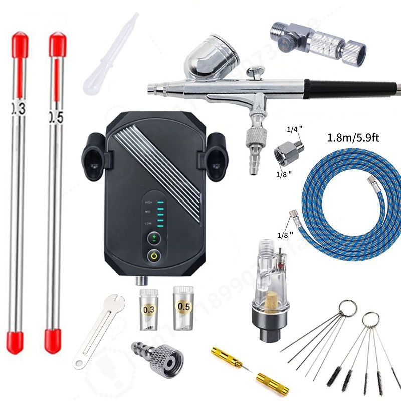 Kit de Compressor de Ar Mini,  - Airbrush Kit With Mini Compressor avaliação e preço
