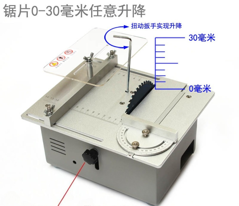 Serra de Mesa Portátil Mini pa - Mini Table Saw For Woodworking avaliação e preço