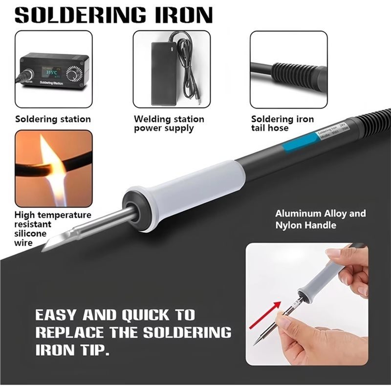 Estação de Solda Portátil B23B - Digital Soldering Station T12 avaliação e preço