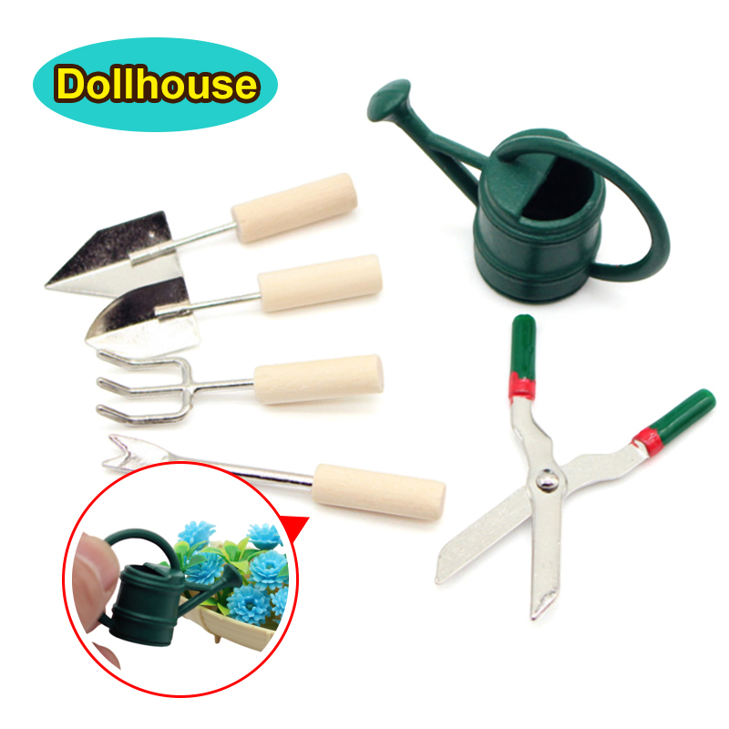 1/12 casa de bonecas simulação - Garden Tools avaliação e preço