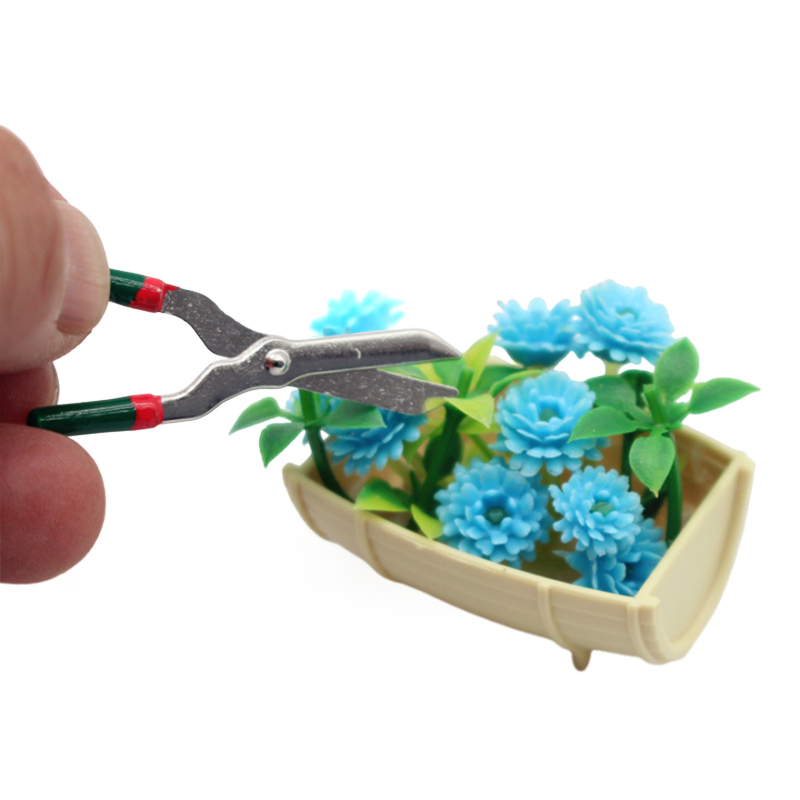 1/12 casa de bonecas simulação - Garden Tools avaliação e preço