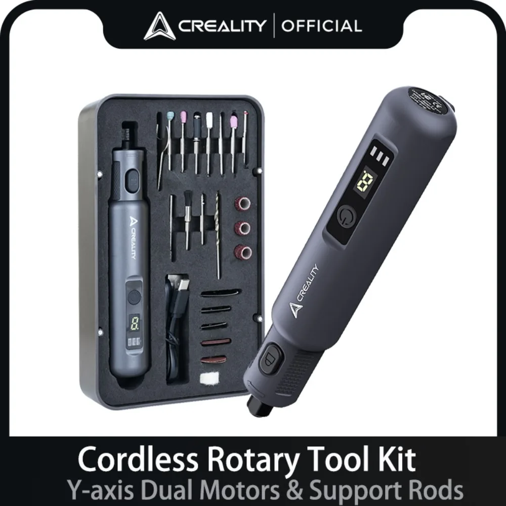 Creality kit de ferramentas ro - Cordless Rotary Tool Kit Accessories avaliação e preço