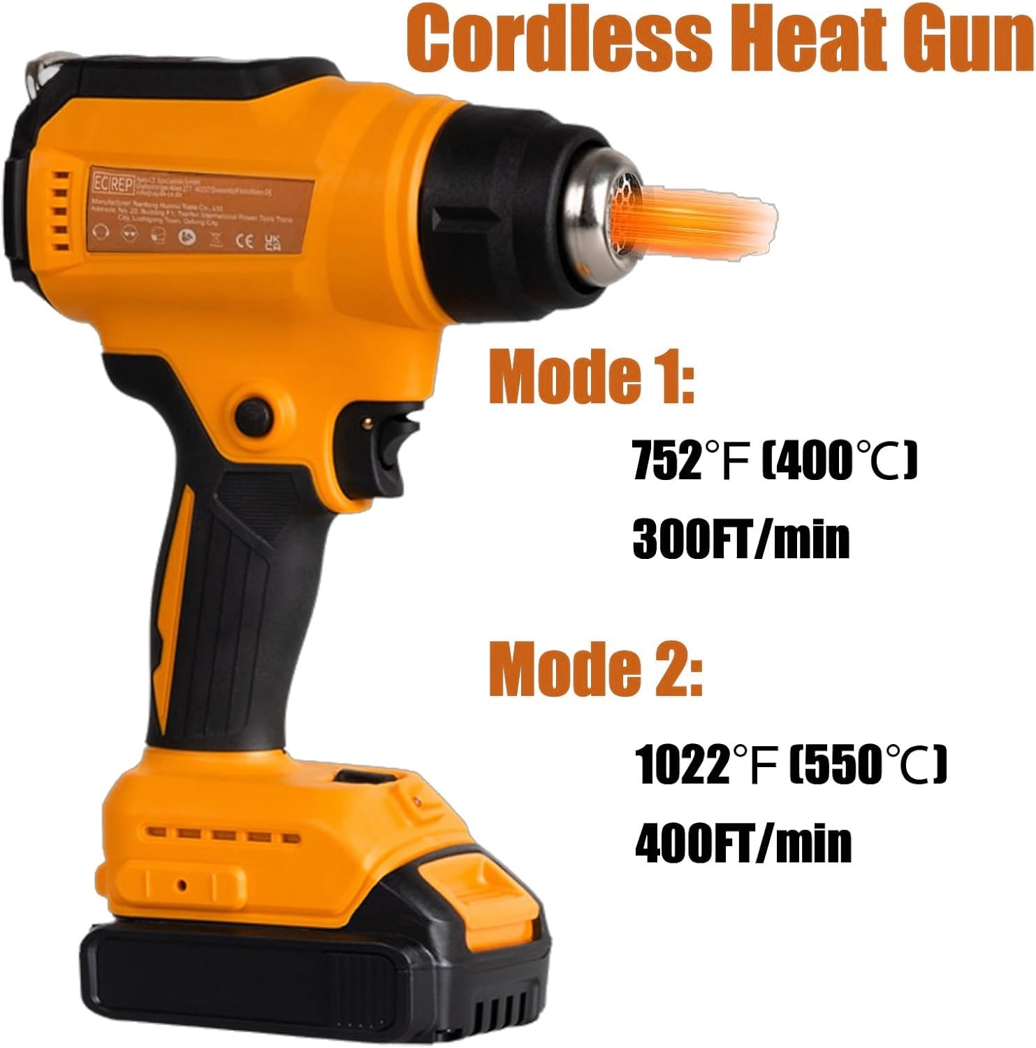Pistola de Calor Sem Fio para  - Cordless Heat Gun For Shrink Tubing avaliação e preço