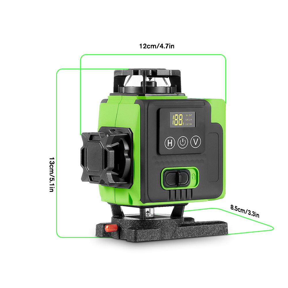 Nível a laser 4D de 16 linhas, - Laser Level 16 Lines 4D Green avaliação e preço