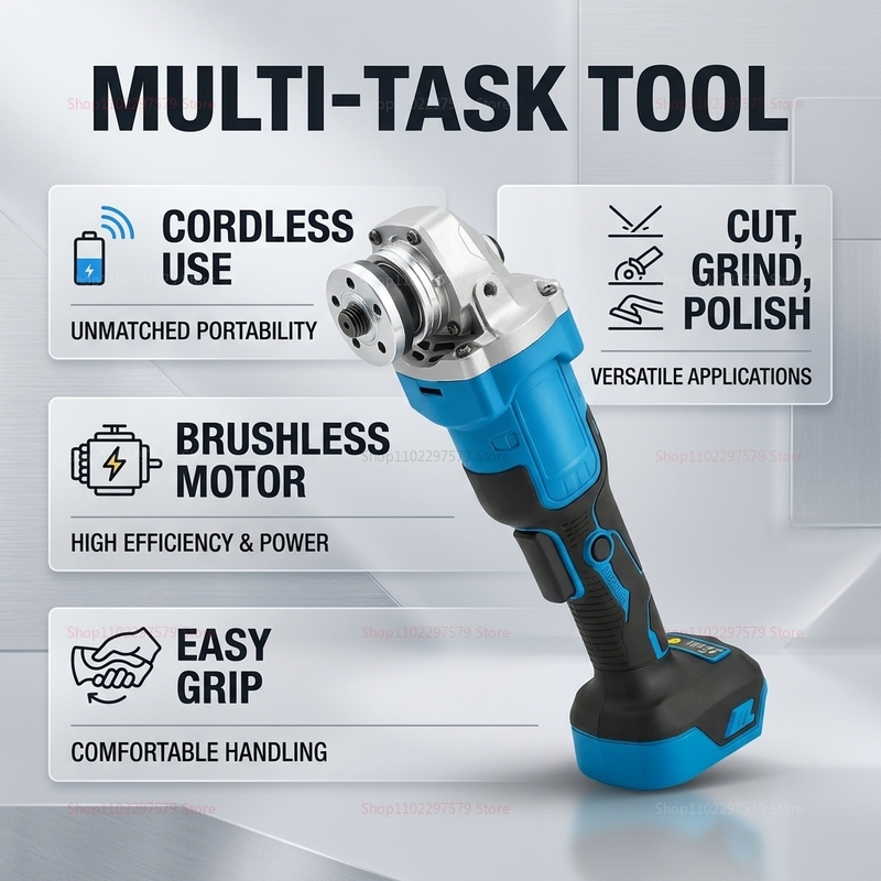 Esmerilhadeira angular sem fio - Brushless Angle Grinder Battery Powered avaliação e preço