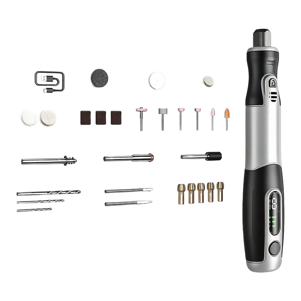 Kit de ferramentas rotativas e - Cordless Rotary Tool Kit Accessories avaliação e preço