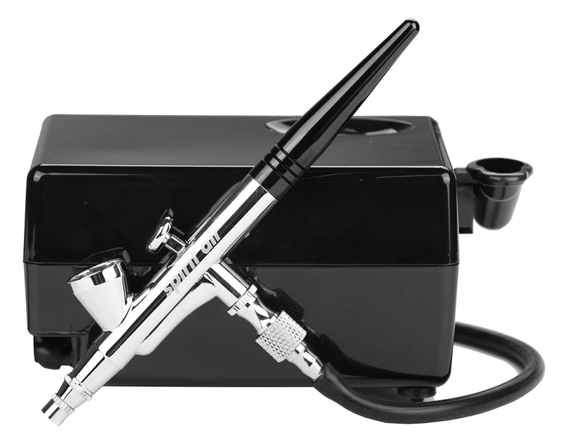 Kit Aerógrafo Profissional BT- - Airbrush Kit With Mini Compressor avaliação e preço