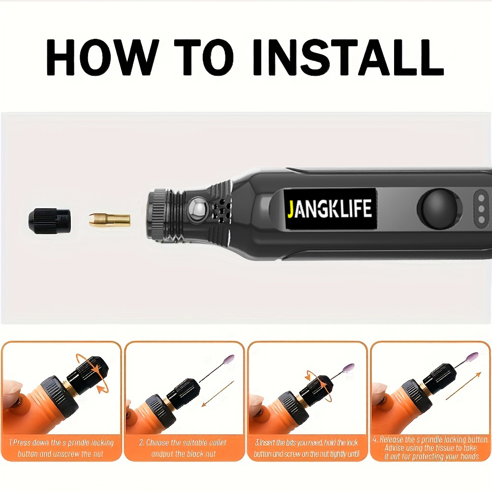 USB sem fio Rotary Tool Kit Wo - Cordless Rotary Tool Kit Accessories avaliação e preço
