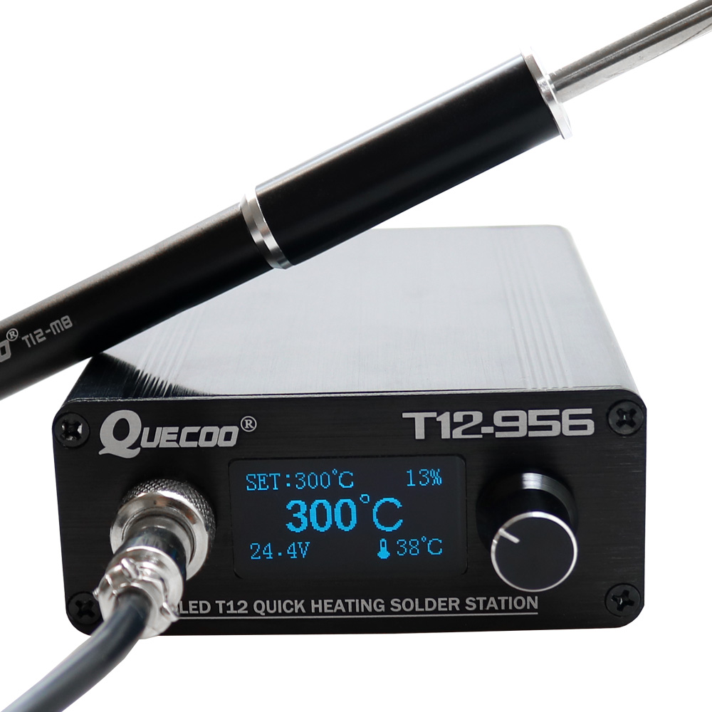 QUECOO-T12-956 Estação De Sold - Digital Soldering Station T12 avaliação e preço