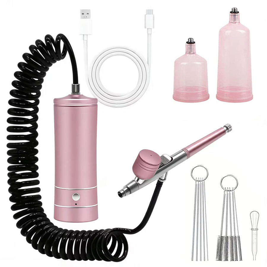Kit de Aerógrafo Portátil com  - Airbrush Kit With Mini Compressor avaliação e preço