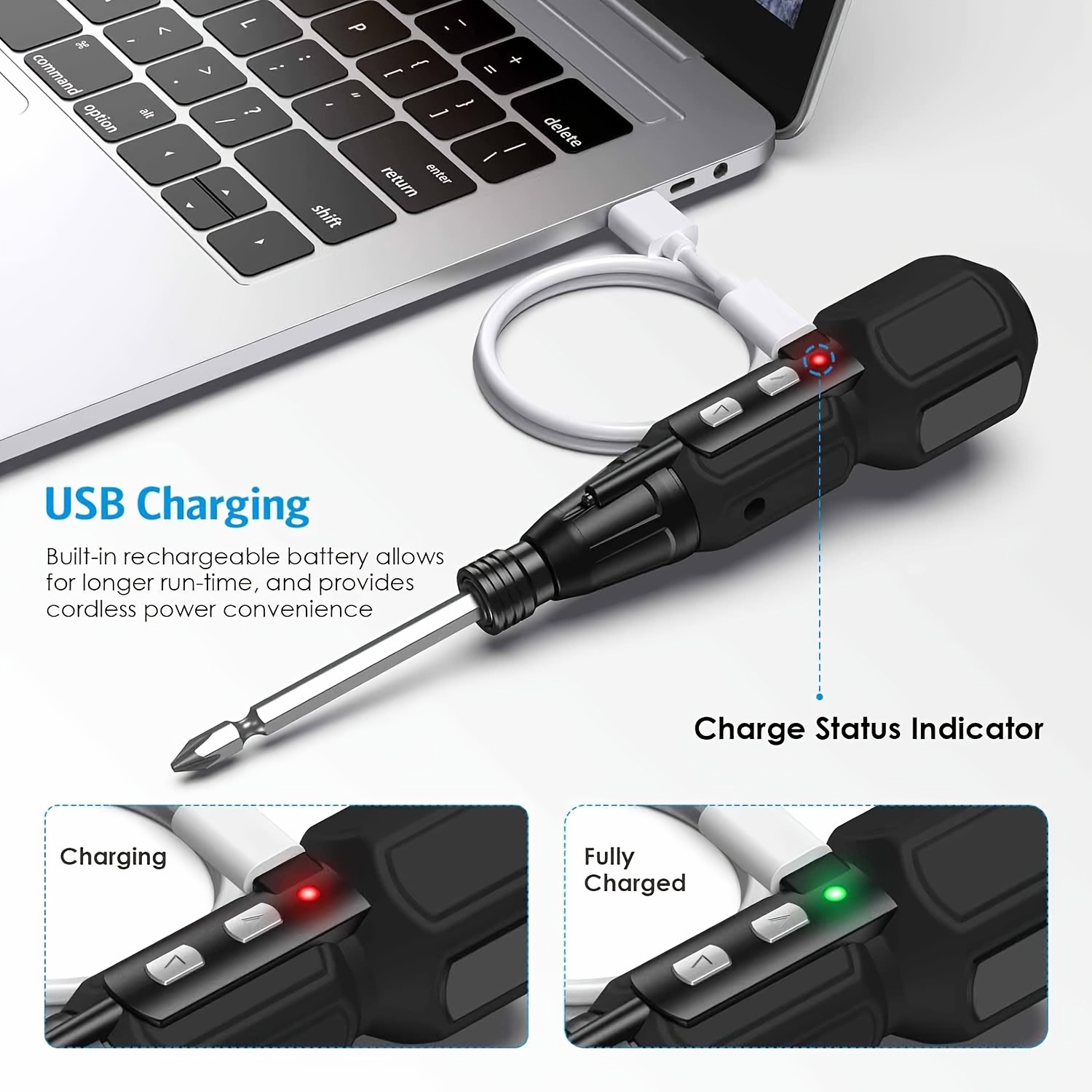 Chave de fenda elétrica recarr - Electric Screwdriver Rechargeable Usb avaliação e preço